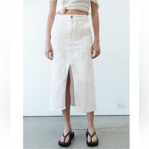 ZARA MIDI CARGO SKIRT